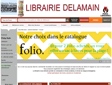 Tablet Screenshot of librairie-delamain.com